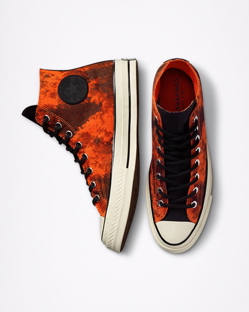 Men's Converse Chuck 70 GORE-TEX® High Top Shoes Orange / Black | AU 5C98ED